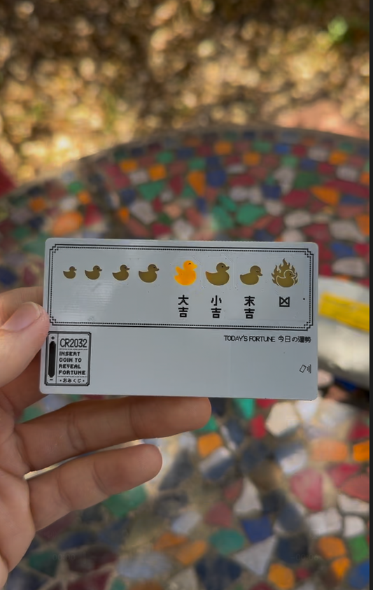 "Insert Coin" Fortune Card